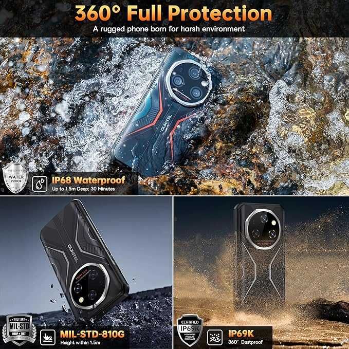 Oukitel WP55 5G 36GB RAM 256GB ROM с IP68 защита