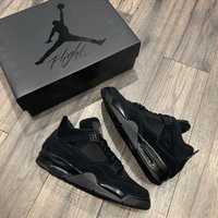 Nike Jordan 4 Retro Black Cat / Adidasi Premium Noi 2024