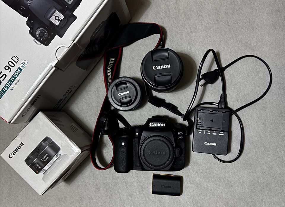 Canon 90D с 50mm 1.8 STM и 18-135mm 3,5-5,6 IS NANO STM