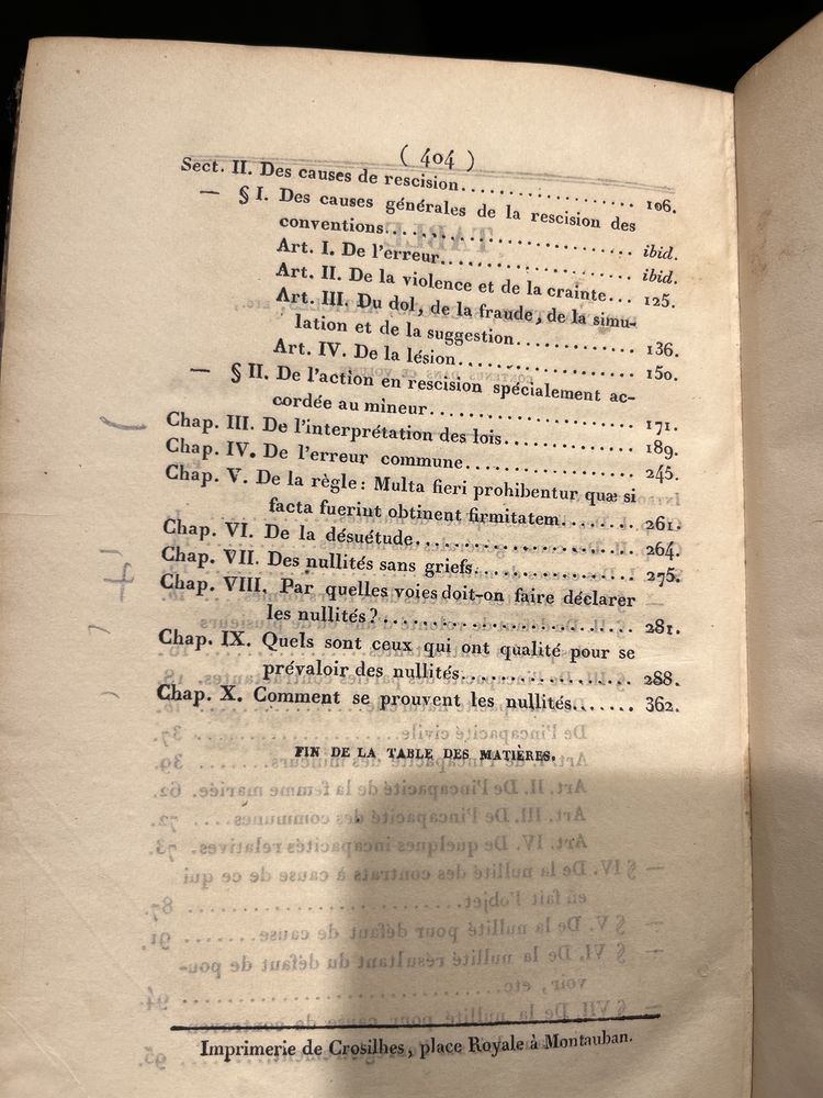 Carte drept colectie - Solon - Theorie sur la Nullite -  1835