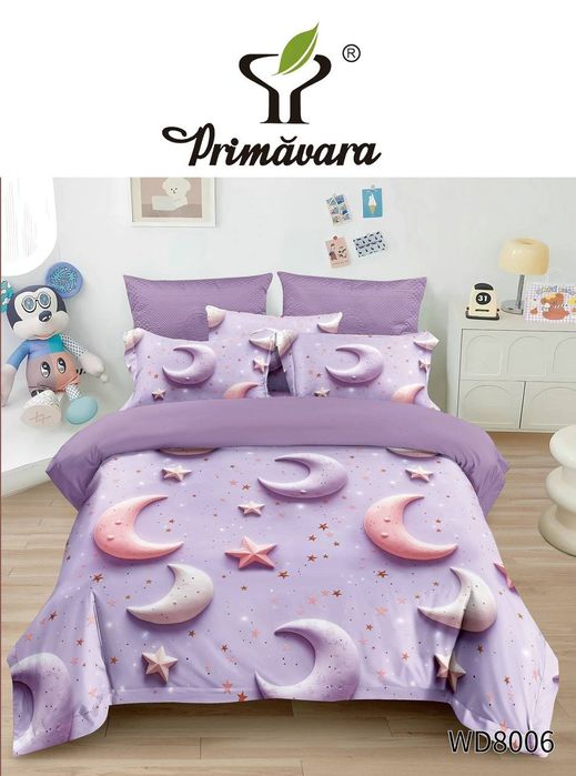 Noutăți în stoc! 
Lenjerii 4 piese cu cearceaf elastic, model 5D