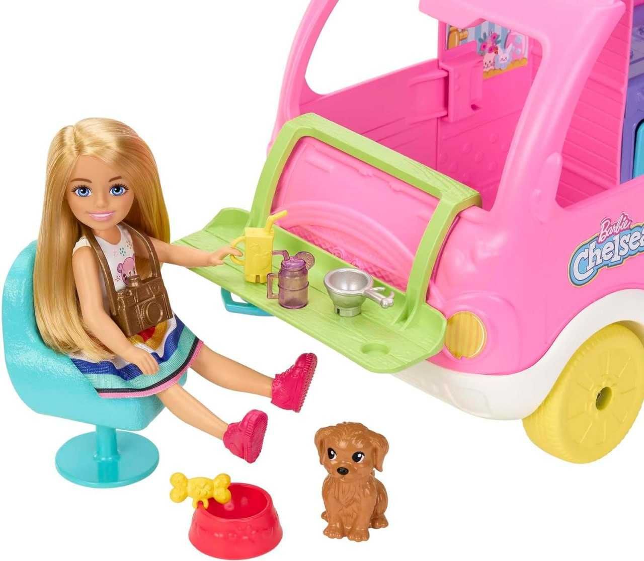 Barbie Camper игровой набор Челси 2 в 1 с маленькой куклой