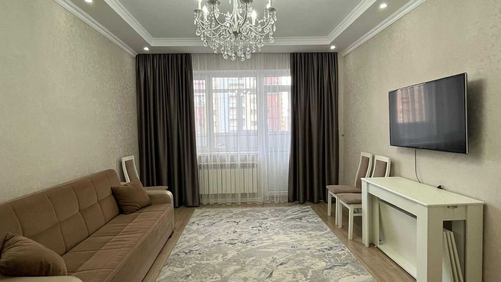 3 комн. по ул. Сарыарка 19, 7/11 этаж с ремонтом и мебелью!