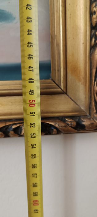 Tablou cu rama realizat in ulei