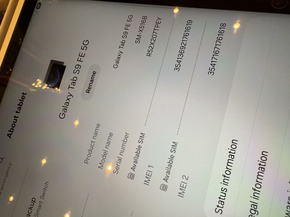 Tabletă Samsung Galaxy Tab S9 FE 5G SM-X516B, 6GB RAM, 128GB, Gray
