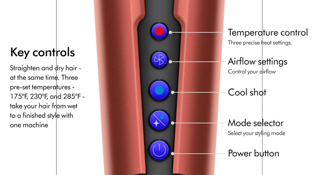 Выпрямитель Dyson AirStrait HT01 Strawberry Bronze