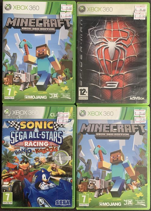 Xbox 360 игри, Xbox 360 игри Sonic, Spiderman, Minecraft