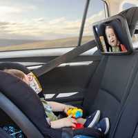 Oglindă de vizionare pentru scaunul auto copii spate, rotativă 360°