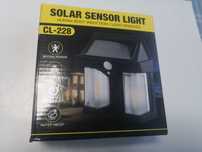 Lampa solara cu 2 becuri led cu senzor de miscare
