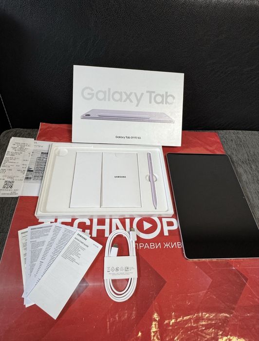 ***KATO HOB 128GB Samsung Tab S9 FE 5G Гаранция Технополис 2г Lavender