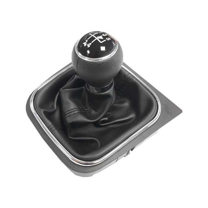 Топка за скоростен лост с маншон Golf 5/6 03-12 5 скорости черен конец