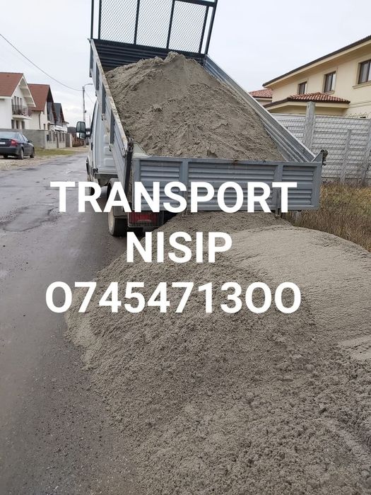 Transport macara, basculabil nisip piatra pamant gradina moloz