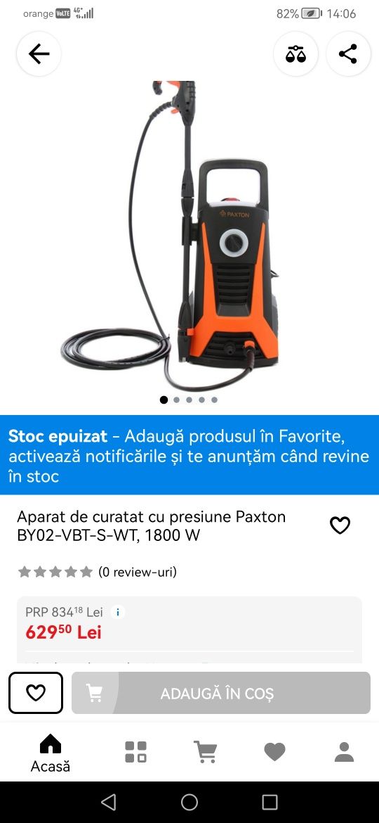 Curatator cu presiune turbojet Paxton