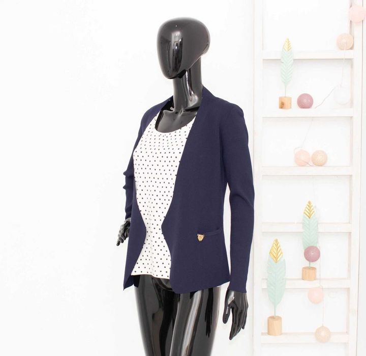 Escada Sport оригинална дамска жилетка без закопчаване коприна/памук М