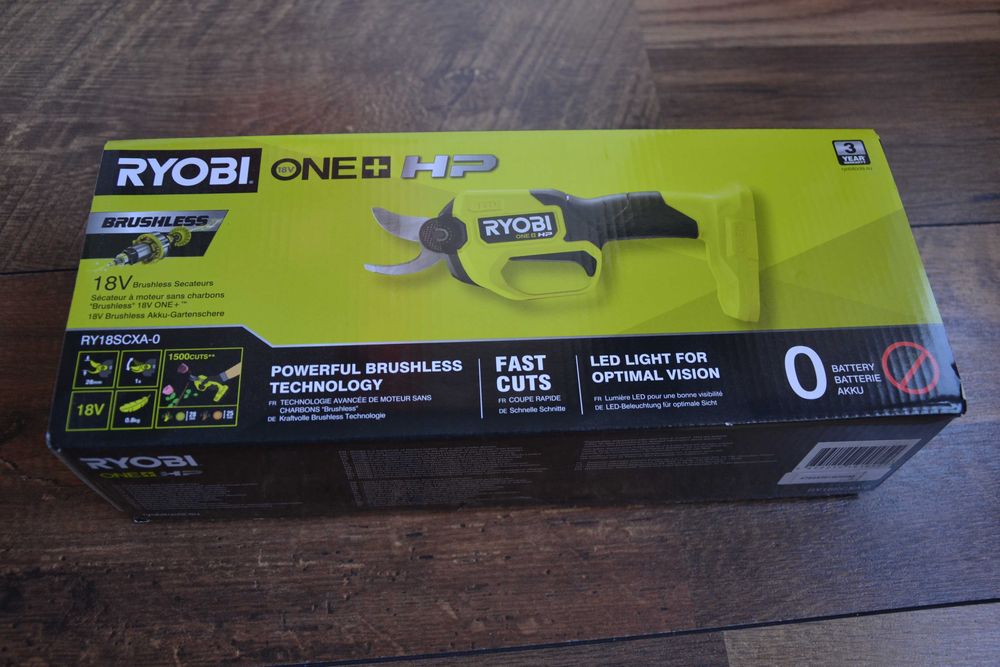 Нова, акумулаторна, безчеткова ножица Ryobi 18V