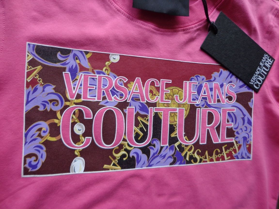 Дамска тениска Versace Jeans Couture Chain Couture print T-shirt