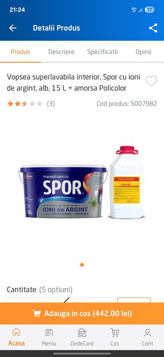 Vand var 15 l x 3 geleti