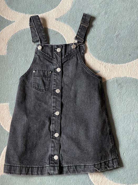 Salopeta blug gri Zara 8 ani