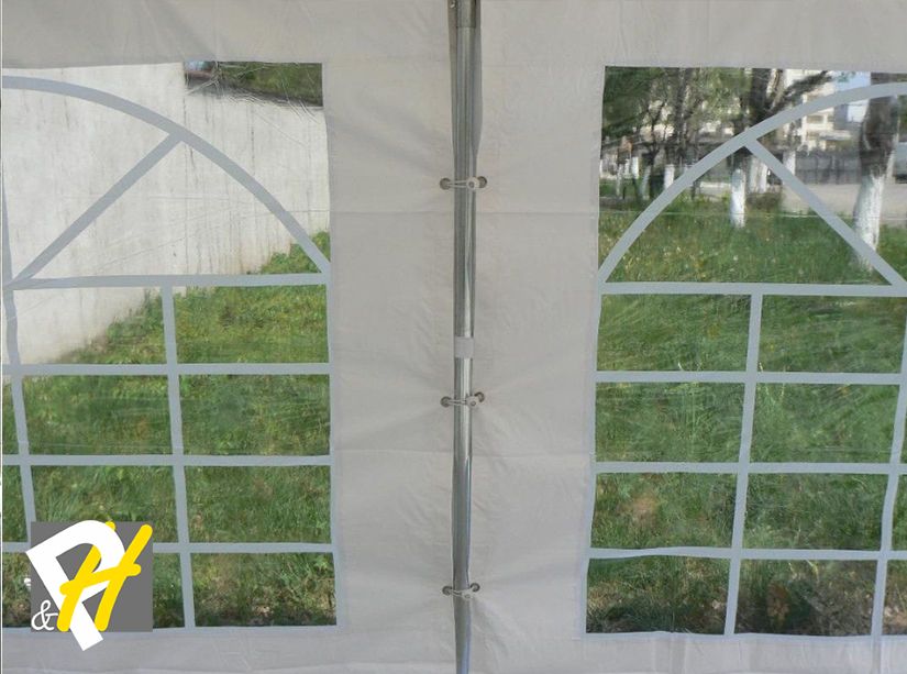 Професионална шатра 6х6м, водоустойчив PVC брезент 500гр/м2
