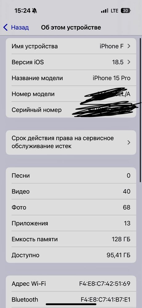 Iphone 15 pro 128