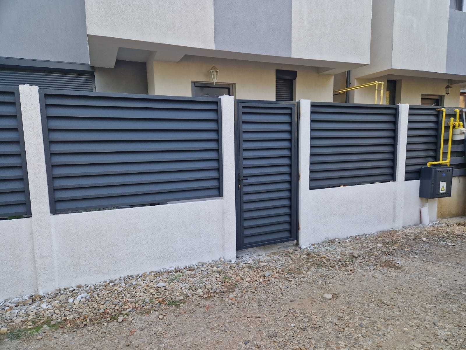 Gard metalic jaluzea | Suruburi ascunse | BISTRITA | Model 2025 |