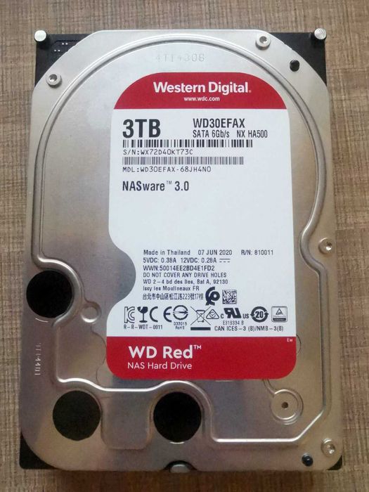 Tвърд Диск HDD 3Tb Western Digital RED SATA 6gb/s