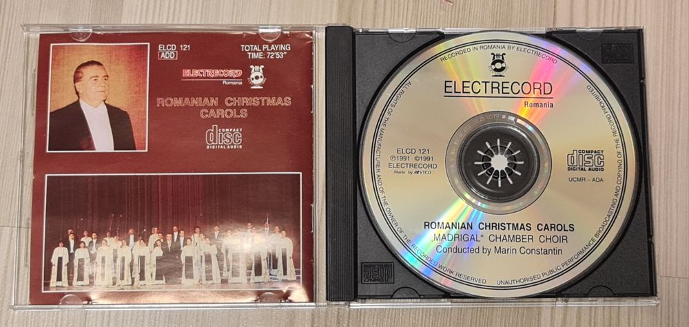 Corul Madrigal,Melodii de Crăciun,Dirijor Marin Constantin