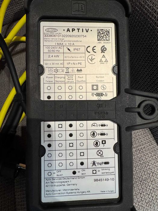 Statie incarcare auto noua Aptiv 220v 2.4 kw 10A BMW