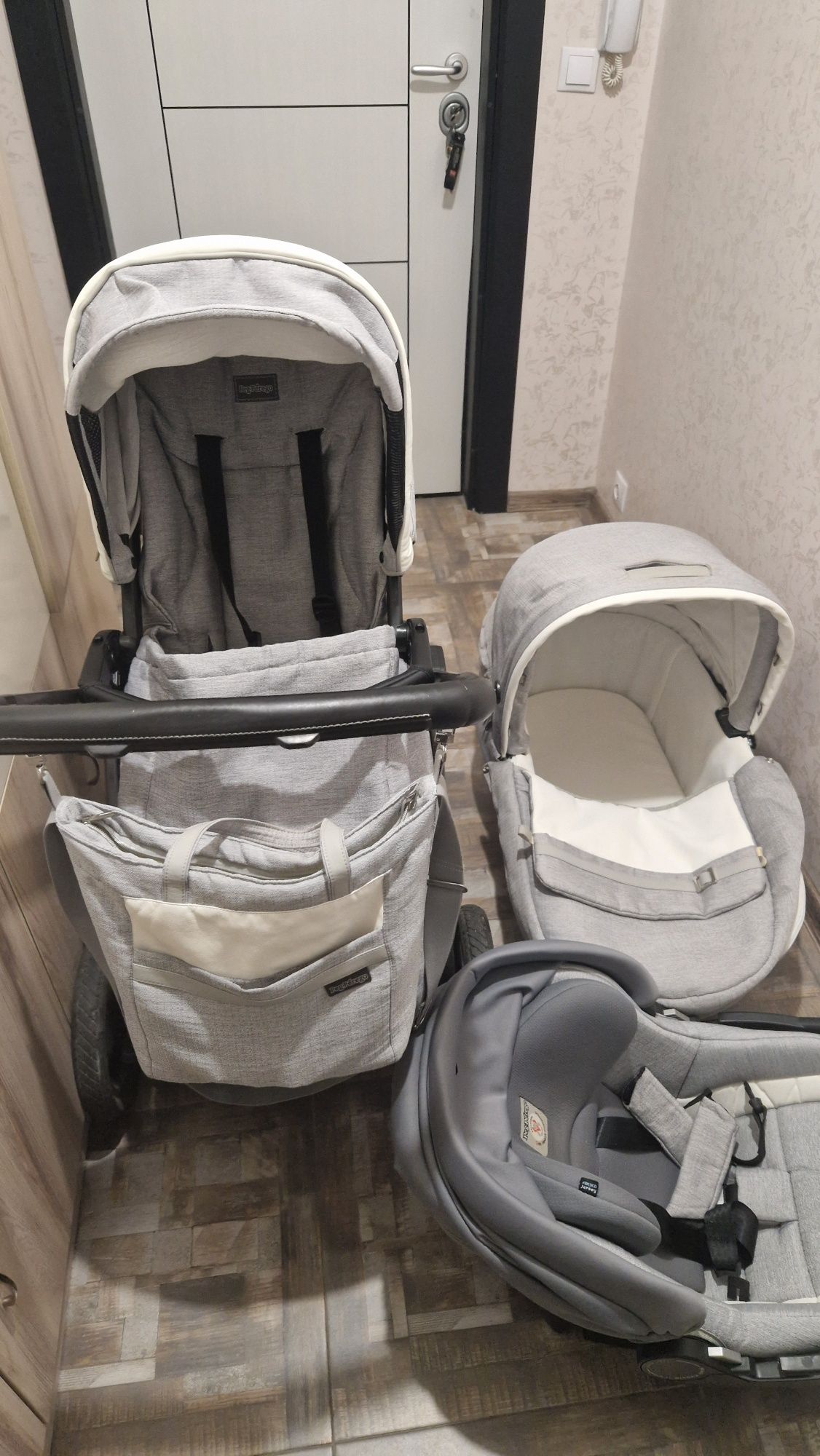 Детска количка 3 в 1 Peg Perego Book Plus 5  Titania Luxe Pure