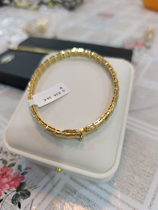 Золотая браслет, производства Турции, проба 585, вес9,14 гр