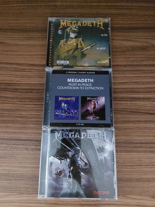 Megadeth CD дискове - SFSGSW, Dystopia, Rust In Peace и CTE
