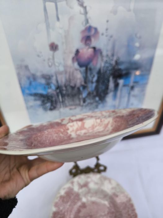 Set 4 farfurii din portelan englezesc Crown Ducal- Bridge Scenes