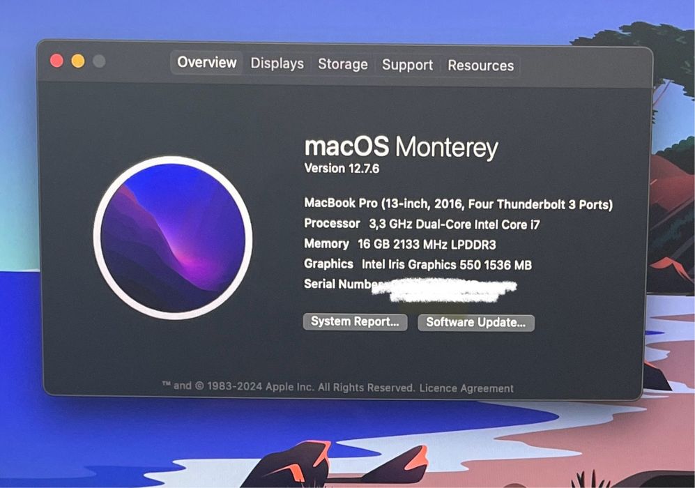 MacBook pro (13-inch, i7, 1T)+ подарък калъф