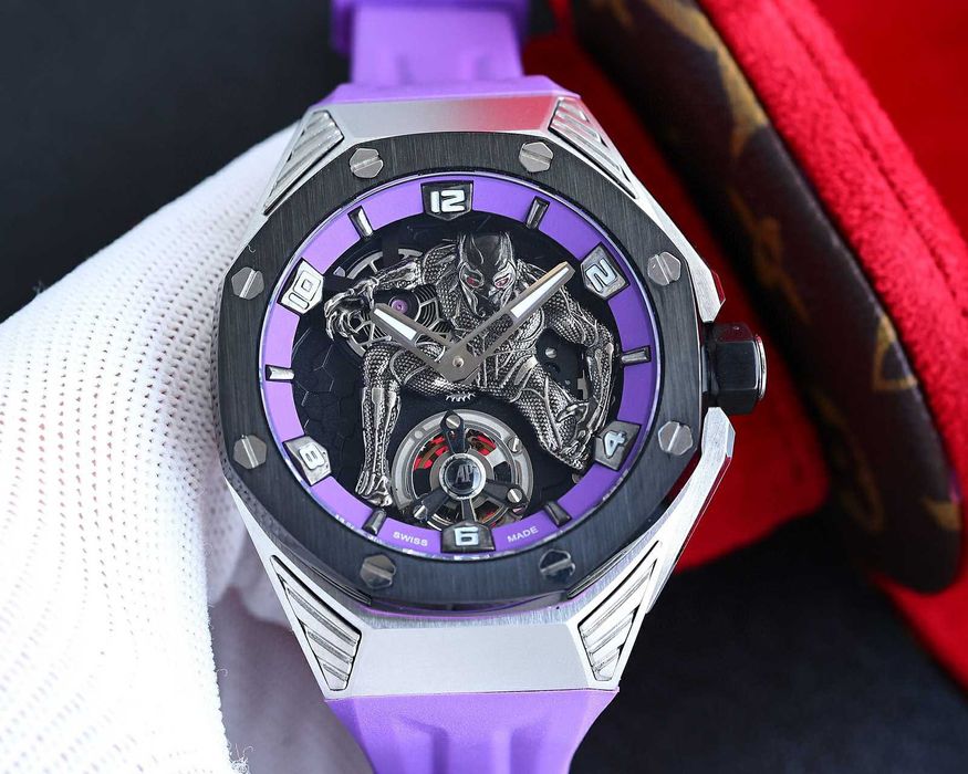 Ceas bărbătesc automat Audemars Piguet x Marvel Black Panther