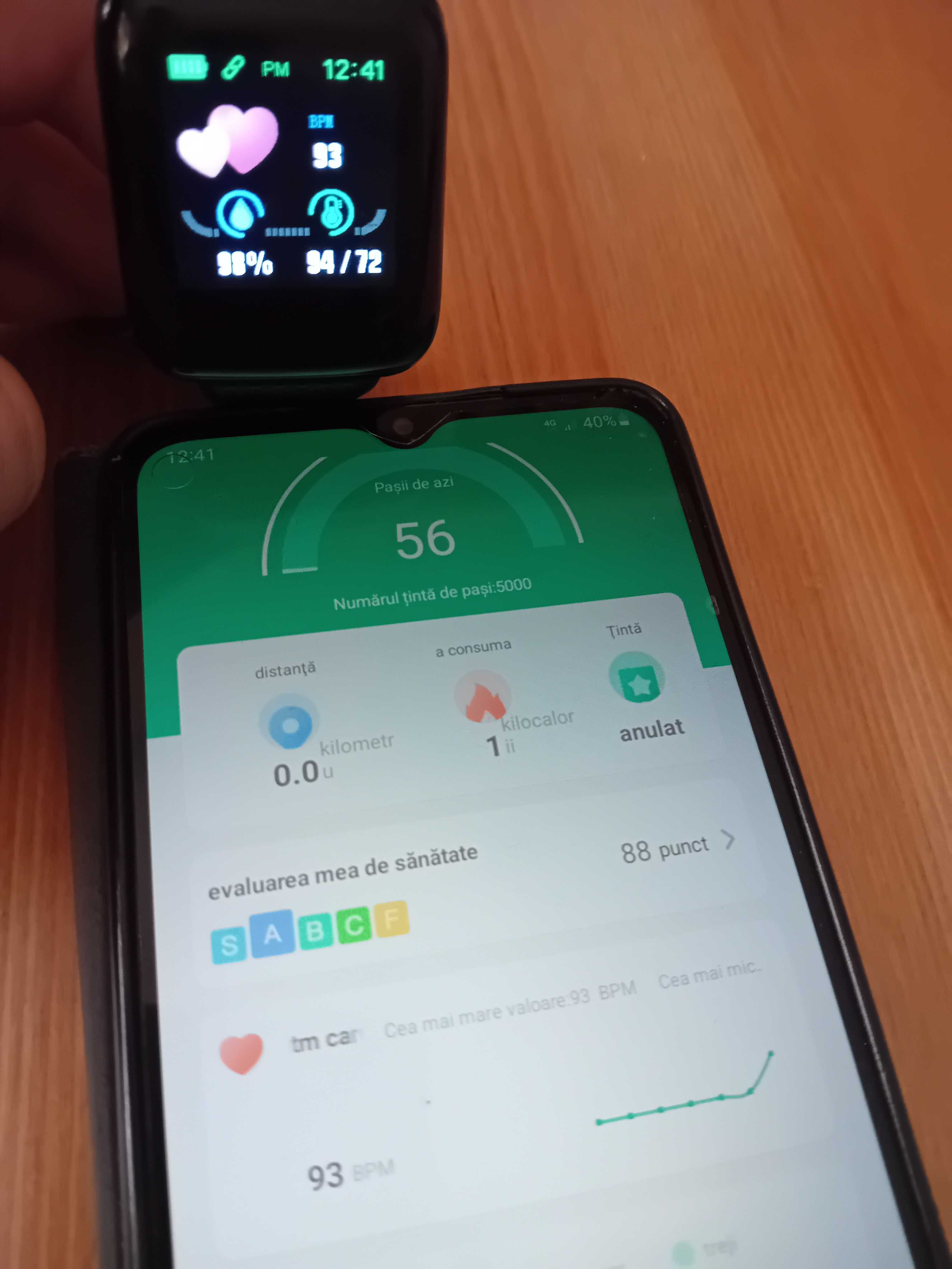 Ceas EBODA SmartTime150, Nivel Oxigen Sange, Ritm Cardiac