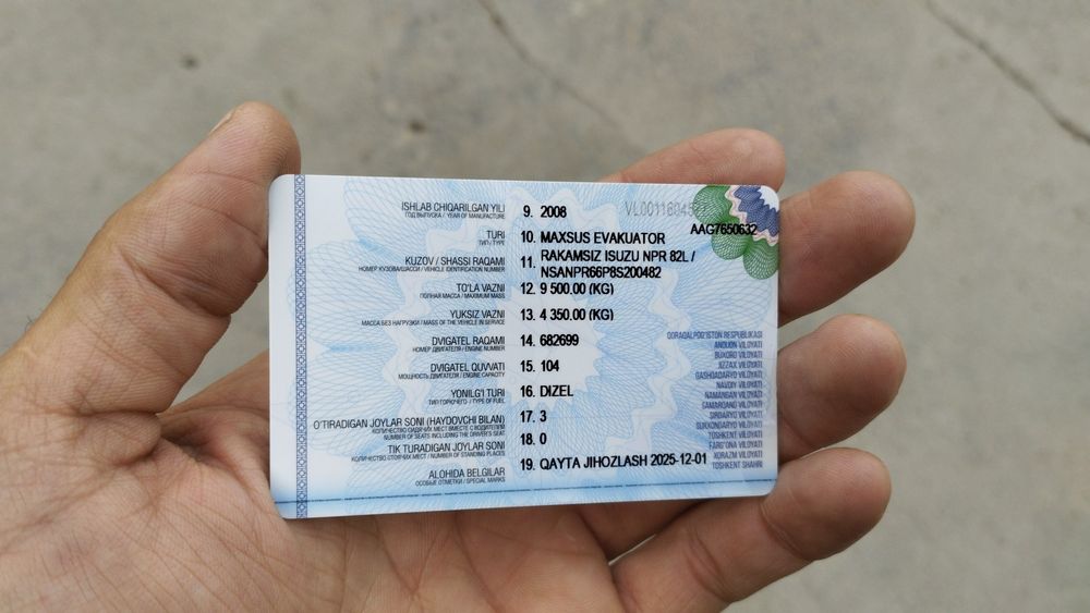 Исузу эвакватир  холати яхши