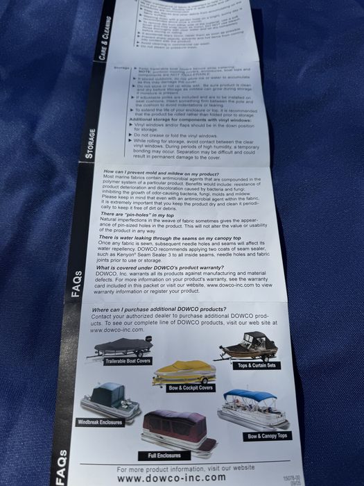 Biminitop barca sau ponton .