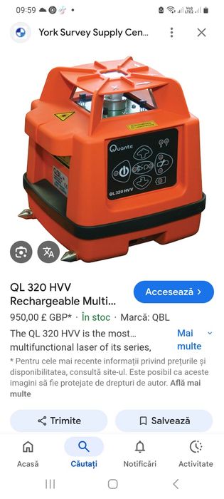 Laser qbl 425 cu trepied