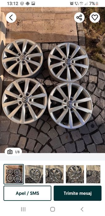 Vând urgent jante aliaj 112  215.55 17