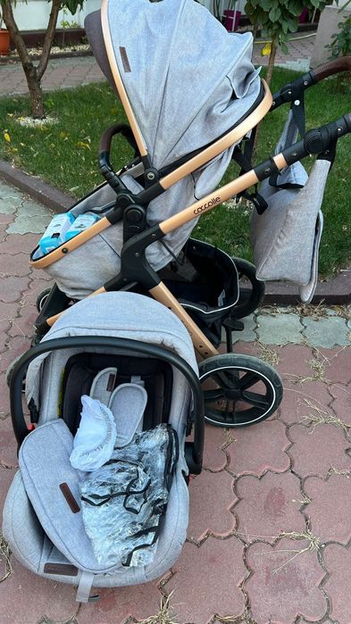 Cărucior 3 în 1 Coccolle Melora – Moonlit Grey