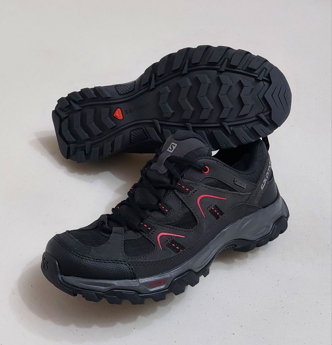 Pantofi trekking, trail SALOMON Fortaleza Gore-Tex, piele, nr. 40 EU