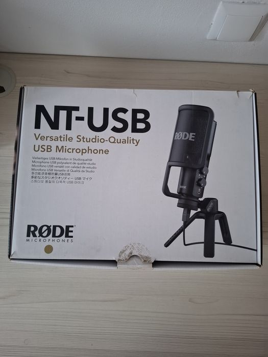 Microfon Rode NT-USB condenser - la cutie cu toate accesoriile