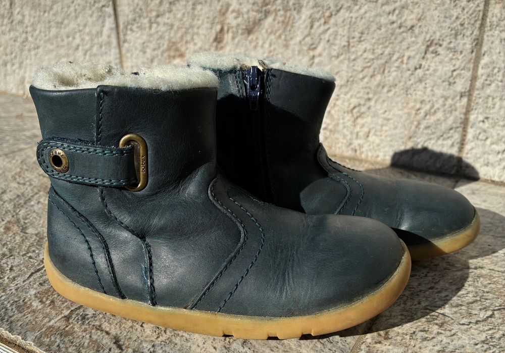 Топли зимни ботушки Bobux I-walk ест. кожа вълна за тесен нормален 23