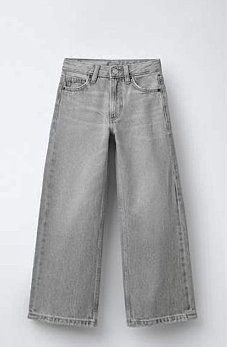 Zara сиви широки дънки.