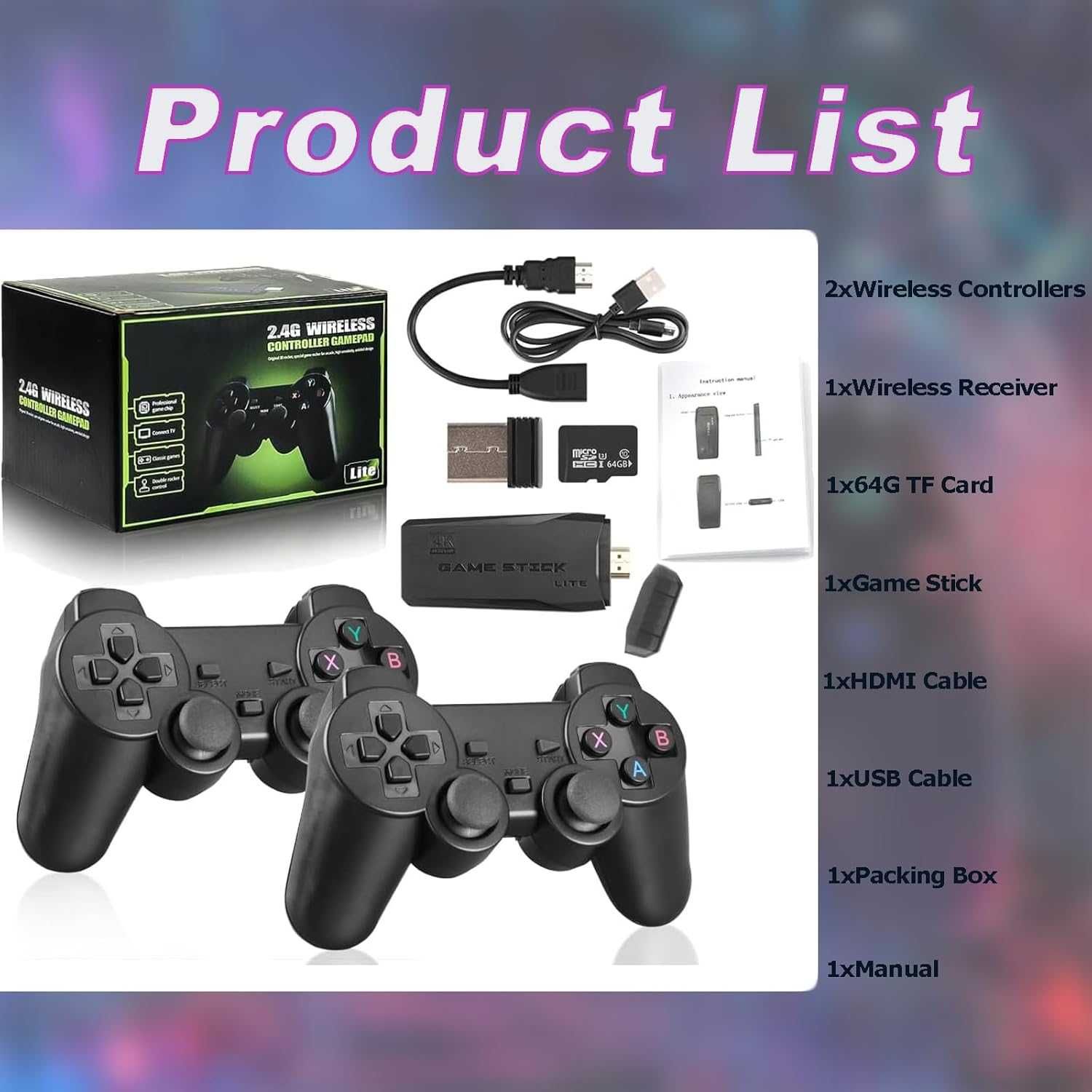 НОВA! Ретро конзола с 20 000+ игри, 4K HDMI, безжични контролери