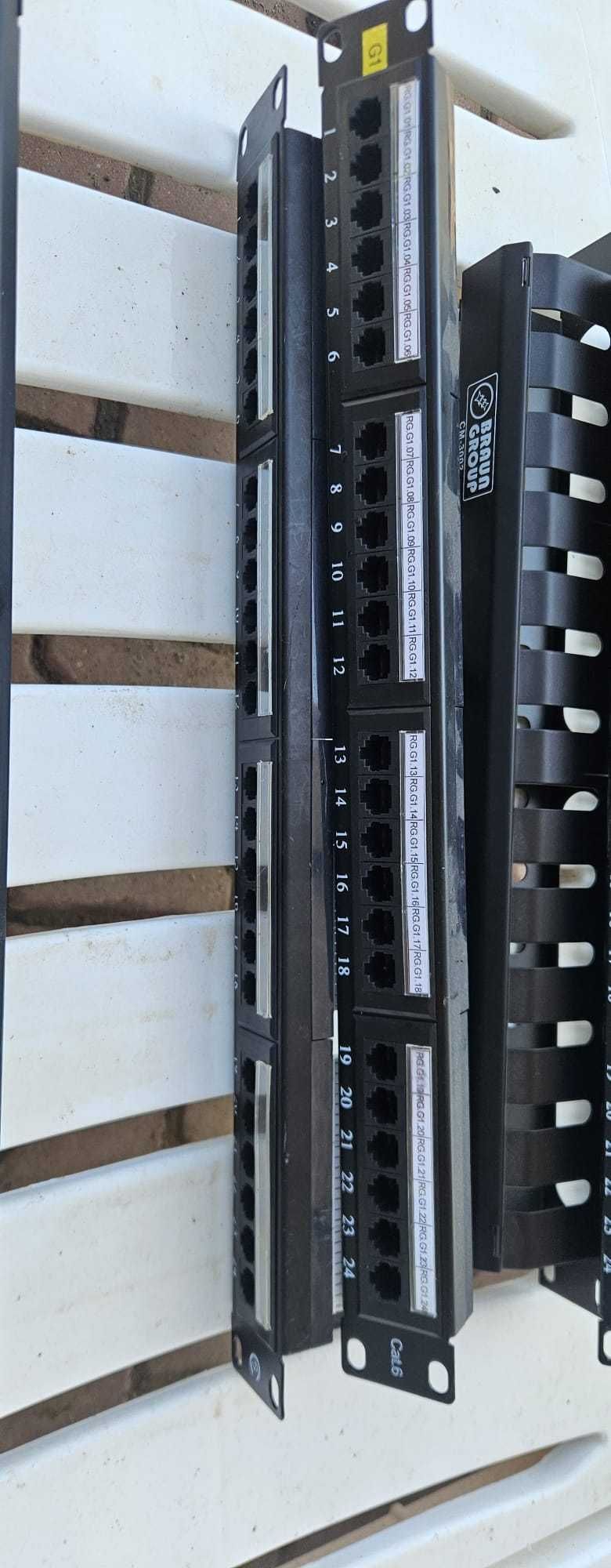 Patchpannel Cat6 & organizatoare.