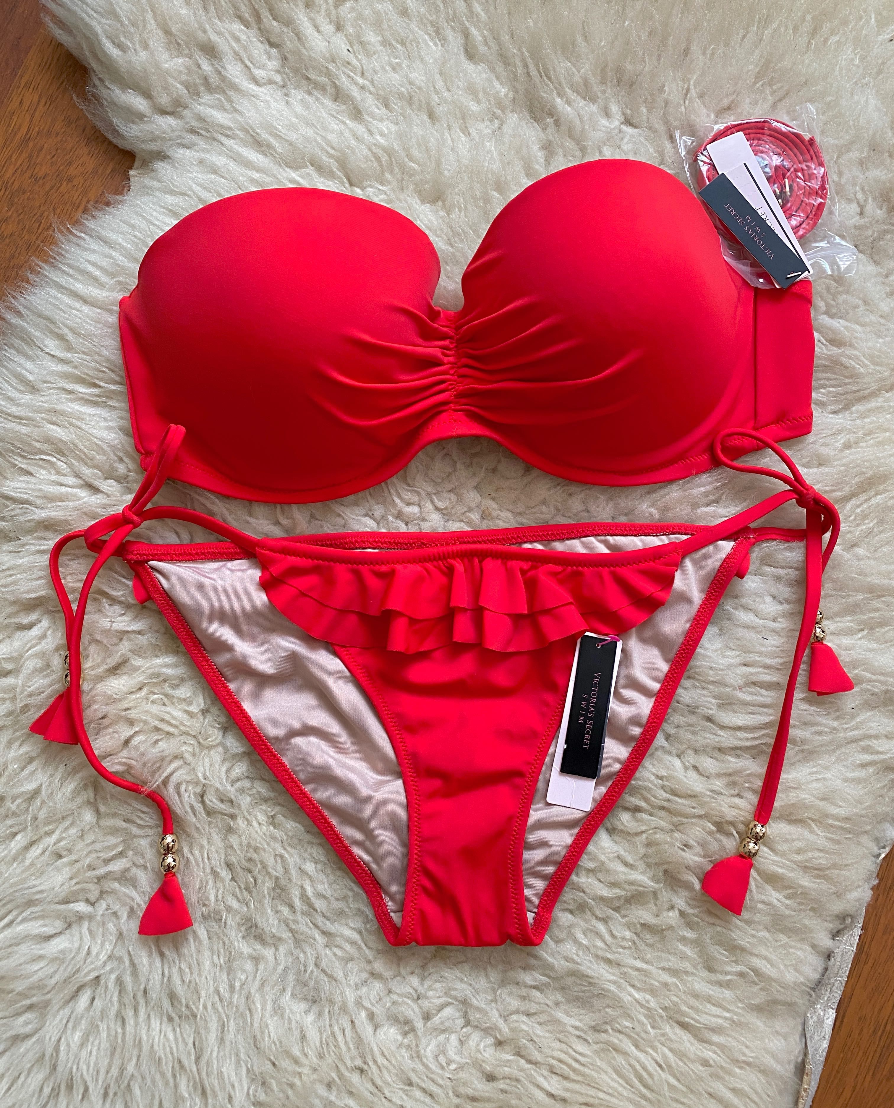 Червен бански бандо Victorias secret