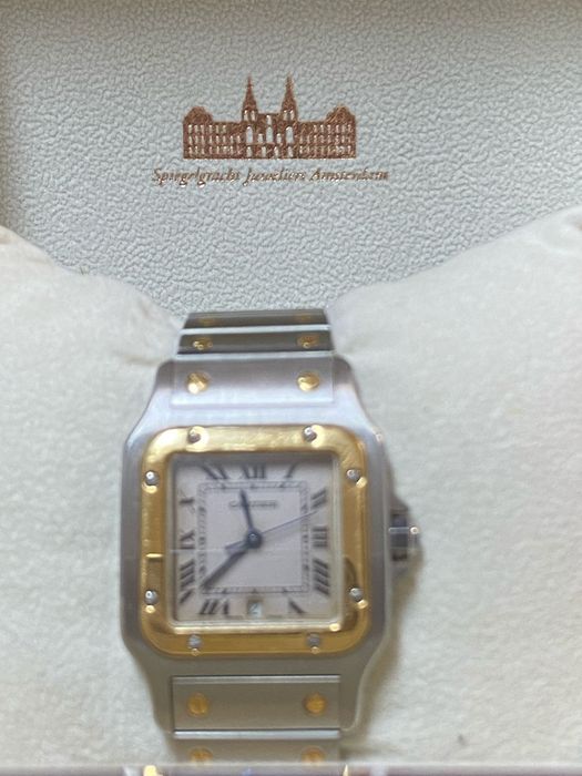 Cartier Santos Gablee watch for women 18k gold Original