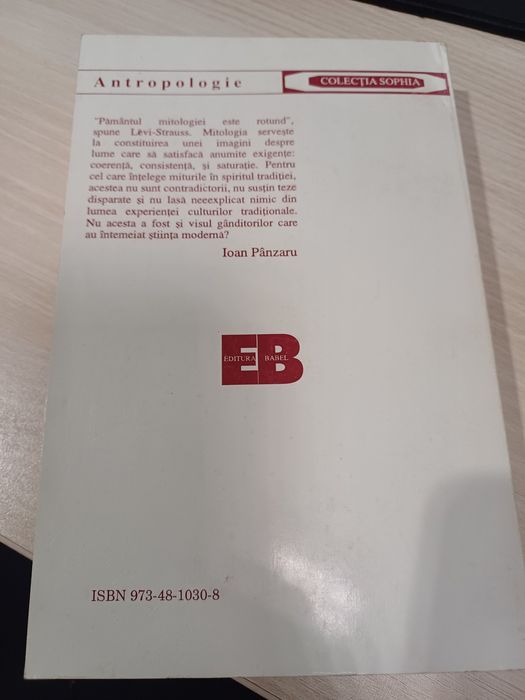 MITOLOGICE II Miere si scrum de Claude Levi Strauss