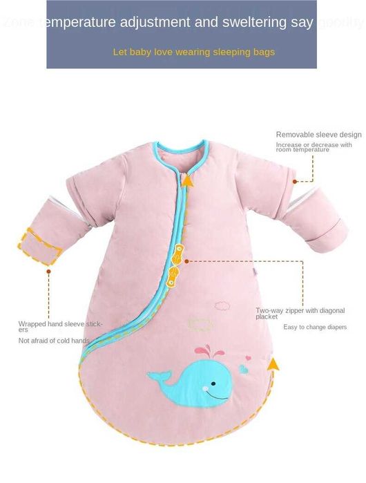 Детски спален чувал с красива апликация 3 броя 1M. и 80см. 110см.